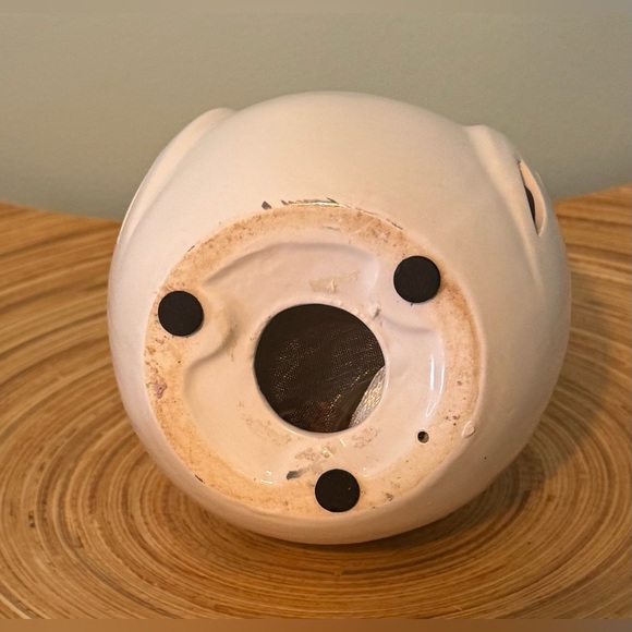 White Owl with Silver Eyes GC Natural Home Potpourri Pot - Picture 5 of 5